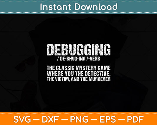 Programmer Developer Software Engineer Debugging Definition Svg Digital Cutting File