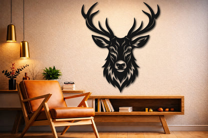 Deer Head Wall Art SVG