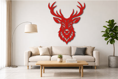 Deer Head Wall Art SVG