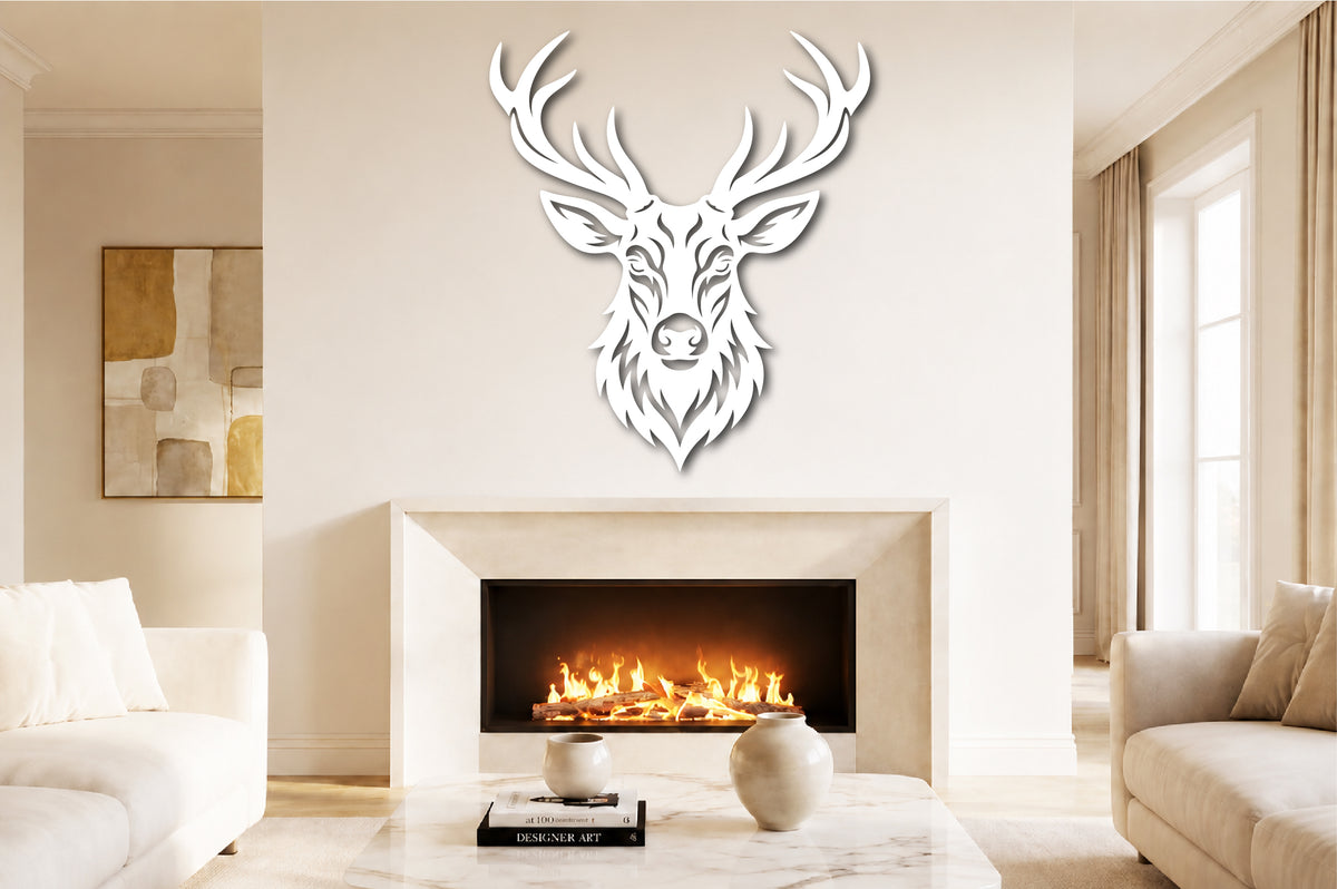 Deer Head Wall Art SVG