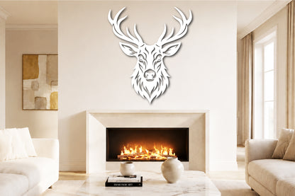 Deer Head Wall Art SVG