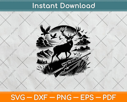 Deer Hunting, Deer Hunter, Duck Hunting Svg Digital Craft Cutting File