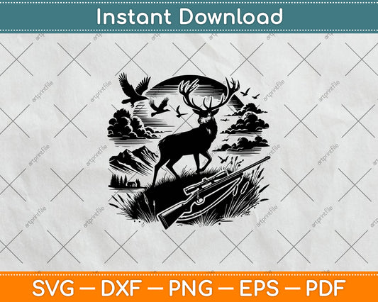 Deer Hunting, Deer Hunter, Duck Hunting Svg Digital Craft Cutting File