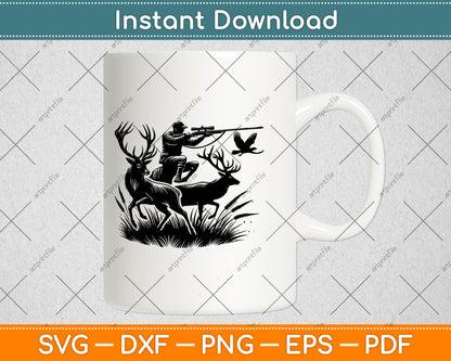 Deer Hunting, Deer Hunter, Hunting Svg Digital Cutting File
