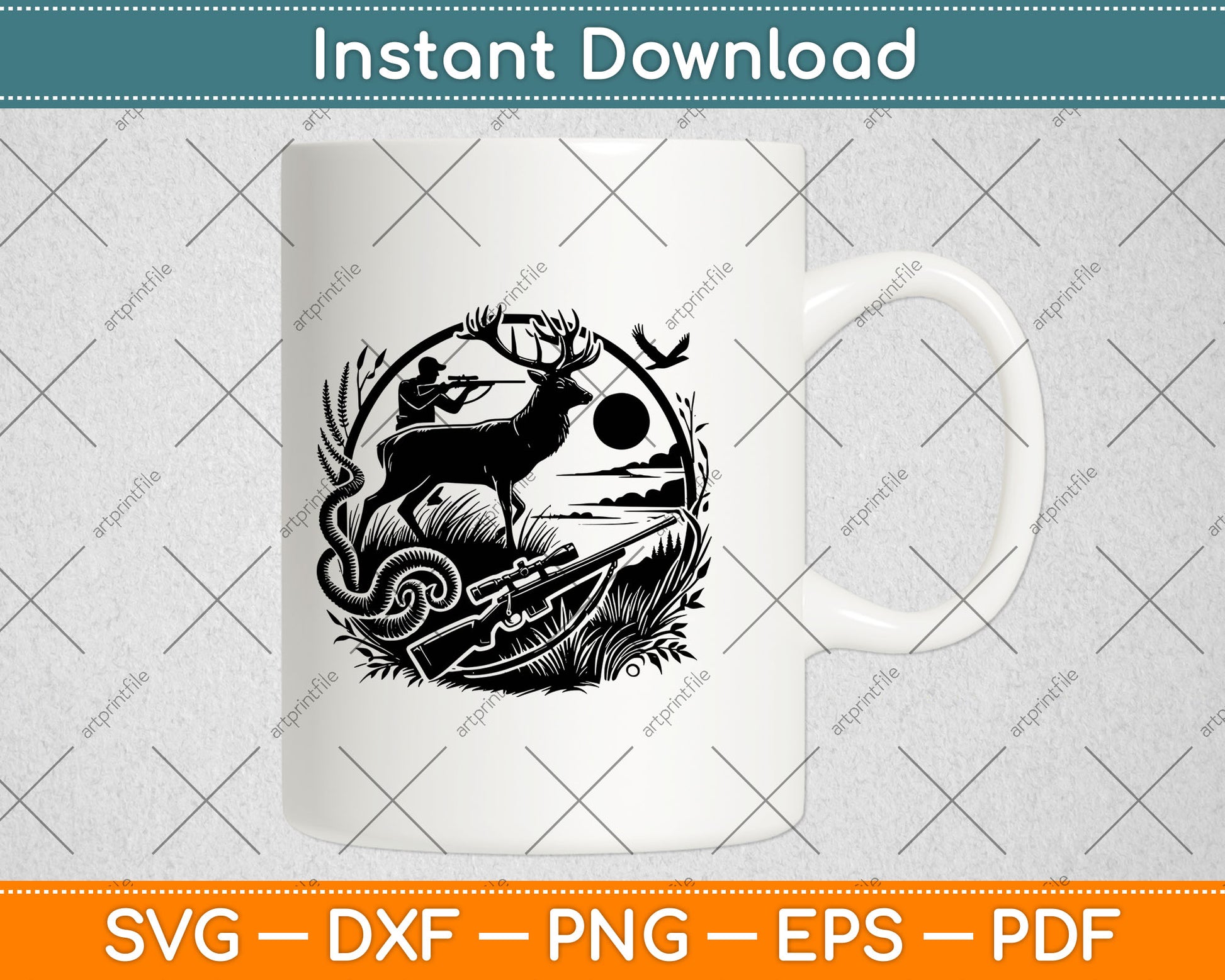 Deer Hunting, Deer Hunter, Hunting Svg Digital Cutting File