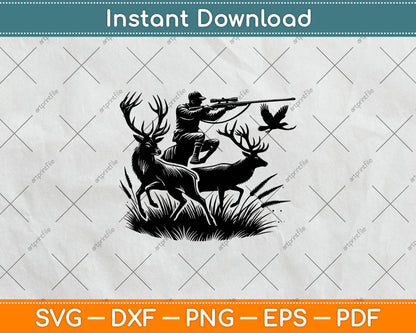 Deer Hunting, Deer Hunter, Hunting Svg Digital Cutting File