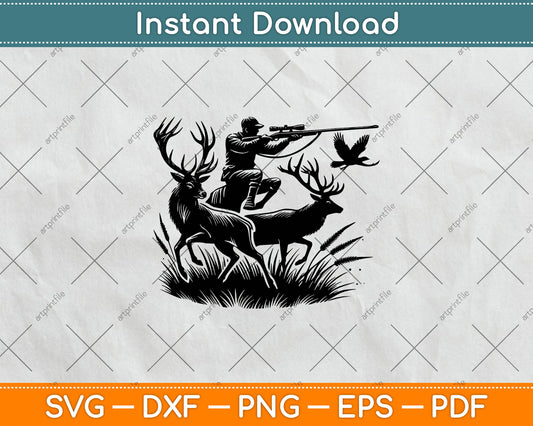 Deer Hunting, Deer Hunter, Hunting Svg Digital Cutting File