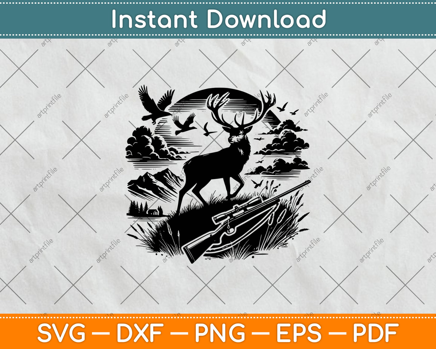 Deer Hunting, Deer Hunter, Hunting Svg Digital Cutting File