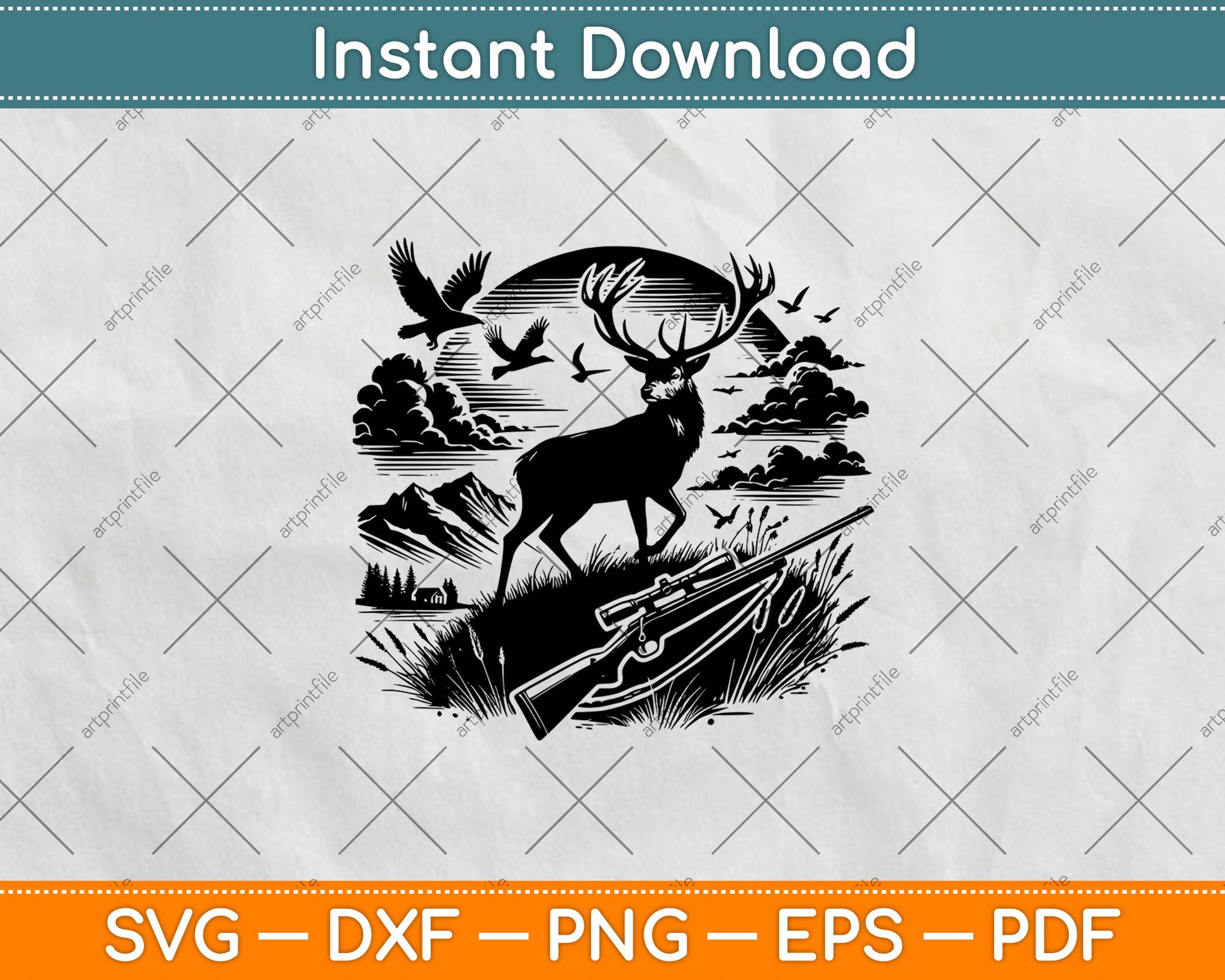 Deer Hunting, Deer Hunter, Hunting Svg Digital Cutting File