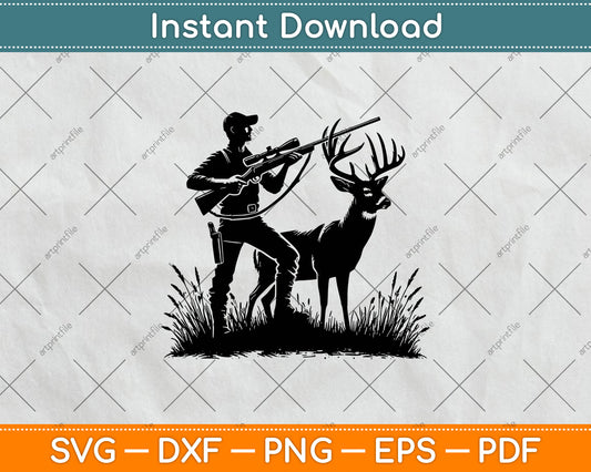 Deer Hunting, Deer Hunter Svg Png Dxf Digital Cutting File