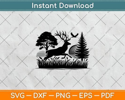 Deer Hunting, Deer Hunter, Hunting Svg Png Dxf Cutting File