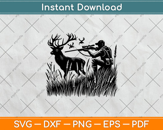Deer Hunting, Deer Hunter, Hunting Svg Digital Cutting File