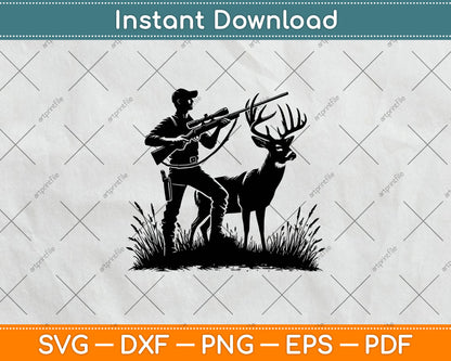 Deer Hunting, Deer Hunter, Hunting Svg Png Digital Cutting File