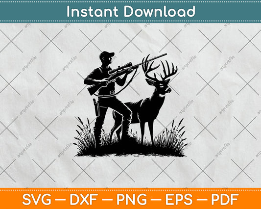 Deer Hunting, Deer Hunter, Hunting Svg Png Digital Cutting File
