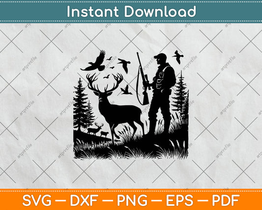 Deer Hunting, Deer Hunter Svg Digital Cutting File