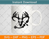 Deer Skull Bow Hunting Fathers Day Svg Digital Cutting File