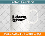 Delivery Driver Food Delivery Man Svg Digital Cutting File