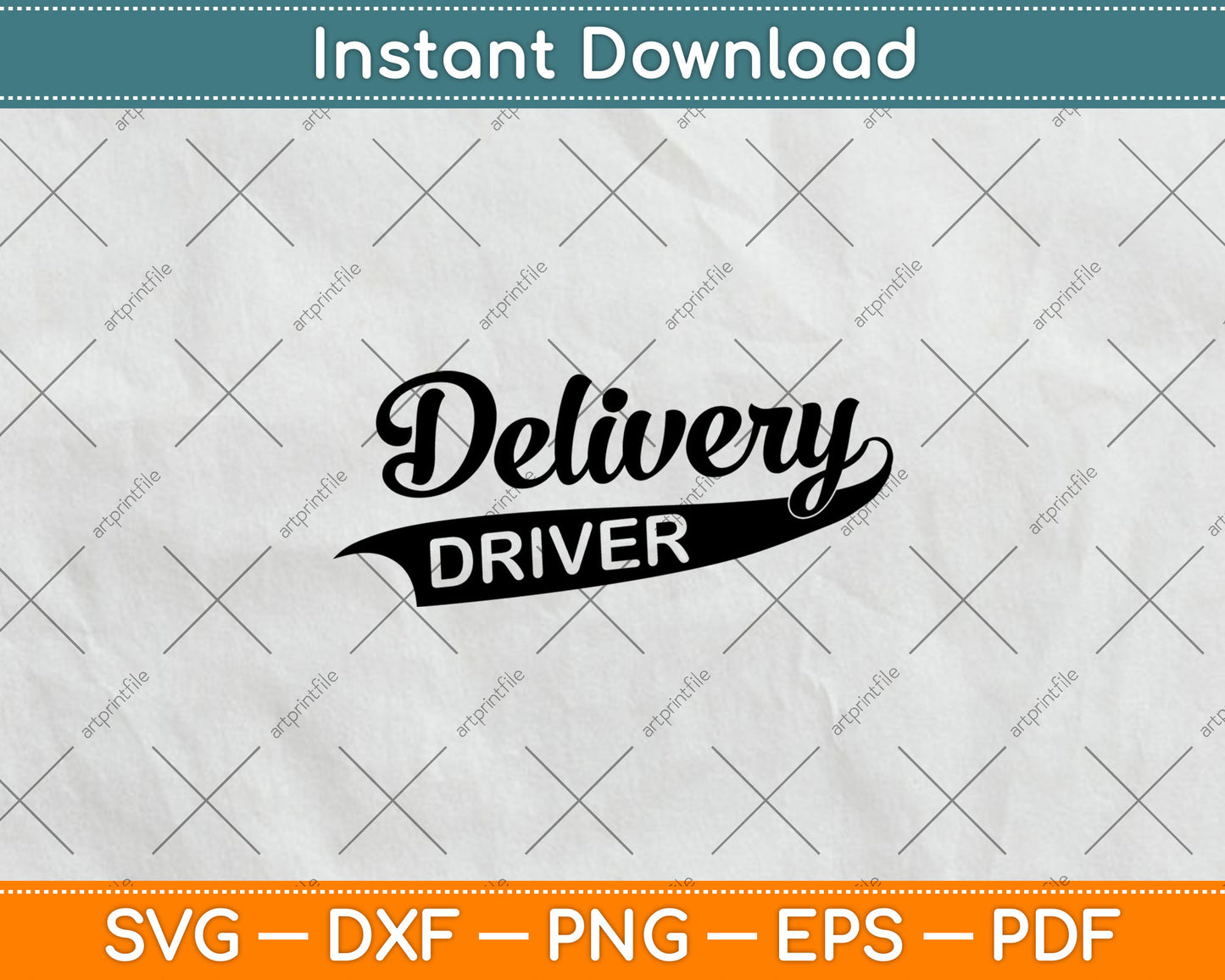 Delivery Driver Food Delivery Man Svg Digital Cutting File