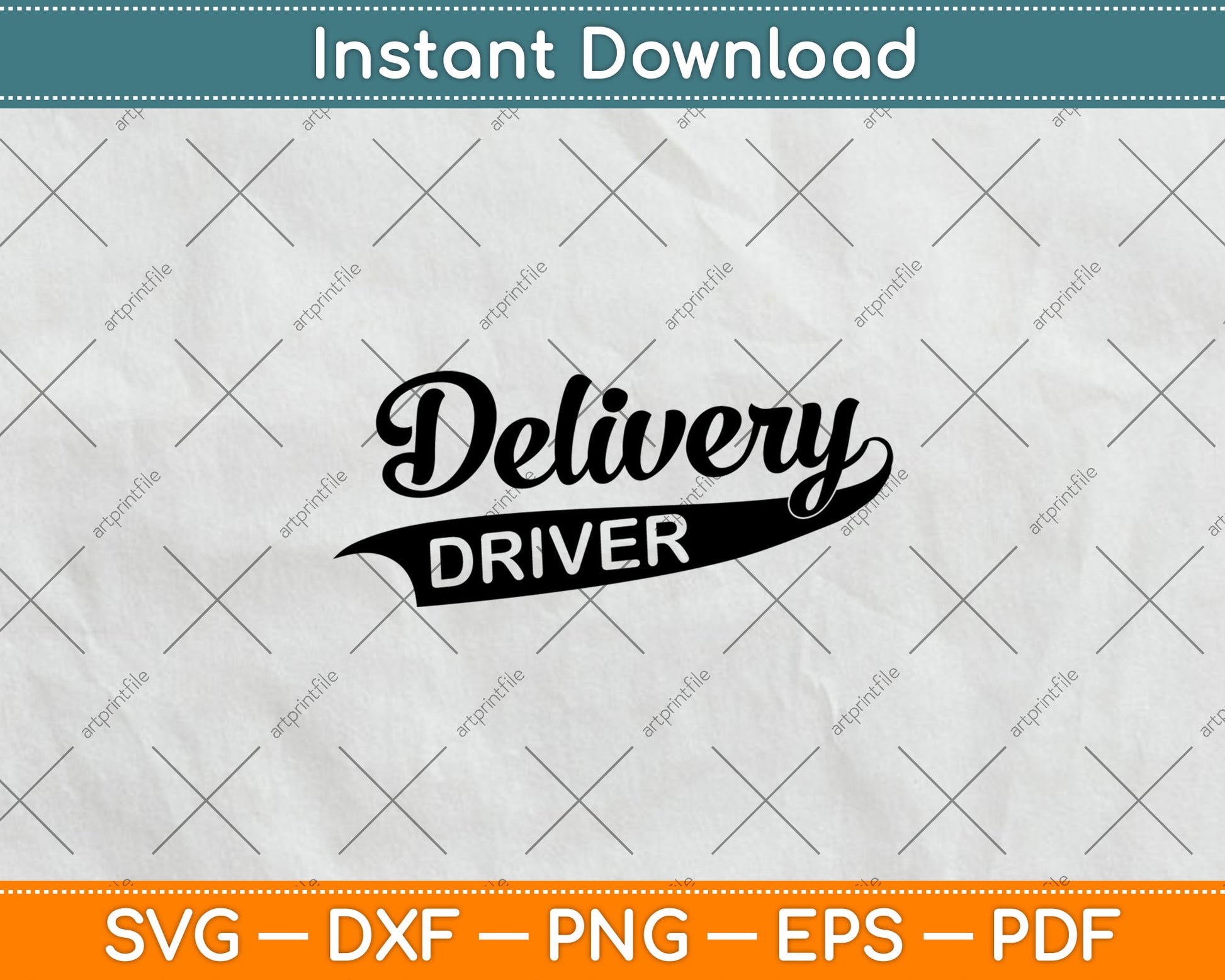 Delivery Driver Food Delivery Man Svg Digital Cutting File