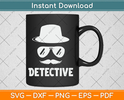 Detective Law Enforcement Halloween Party Svg Digital Cutting File