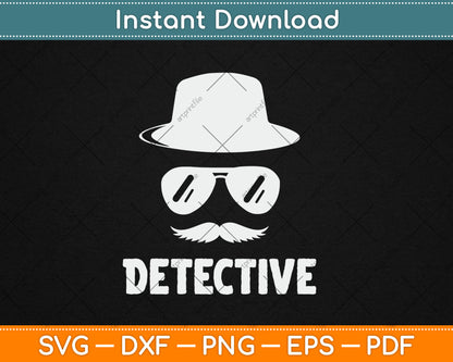 Detective Law Enforcement Halloween Party Svg Digital Cutting File