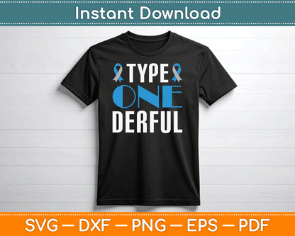 Diabetes Awareness Type 1 Diabetes SVG Digital Cutting File
