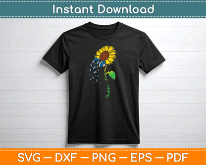 Diabetes Sunflower Type 1 Type 2 SVG Digital Cutting File