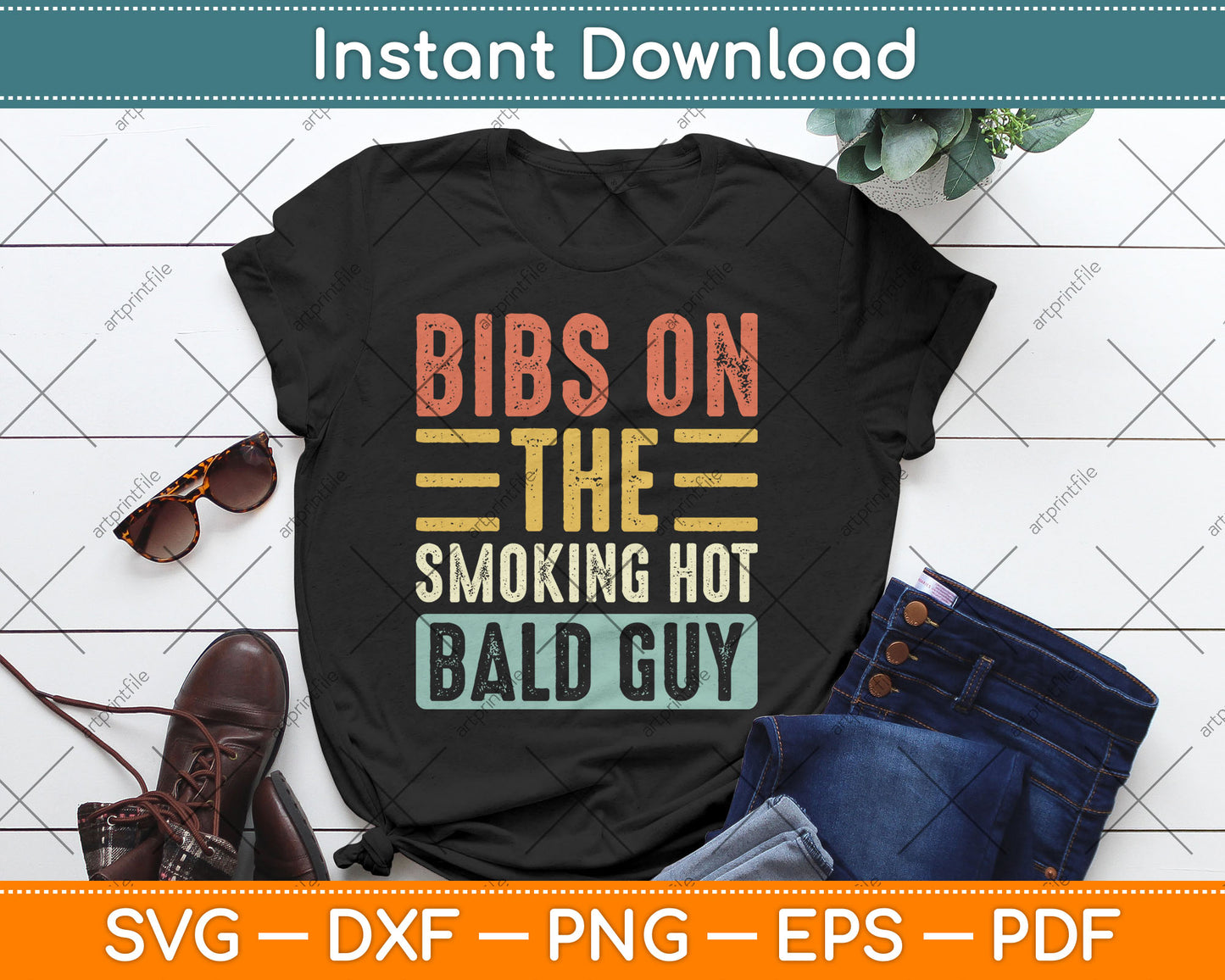 Dibs on The Smoking Hot Bald Guy Funny Wife Girlfriend Svg Digital Cutting File