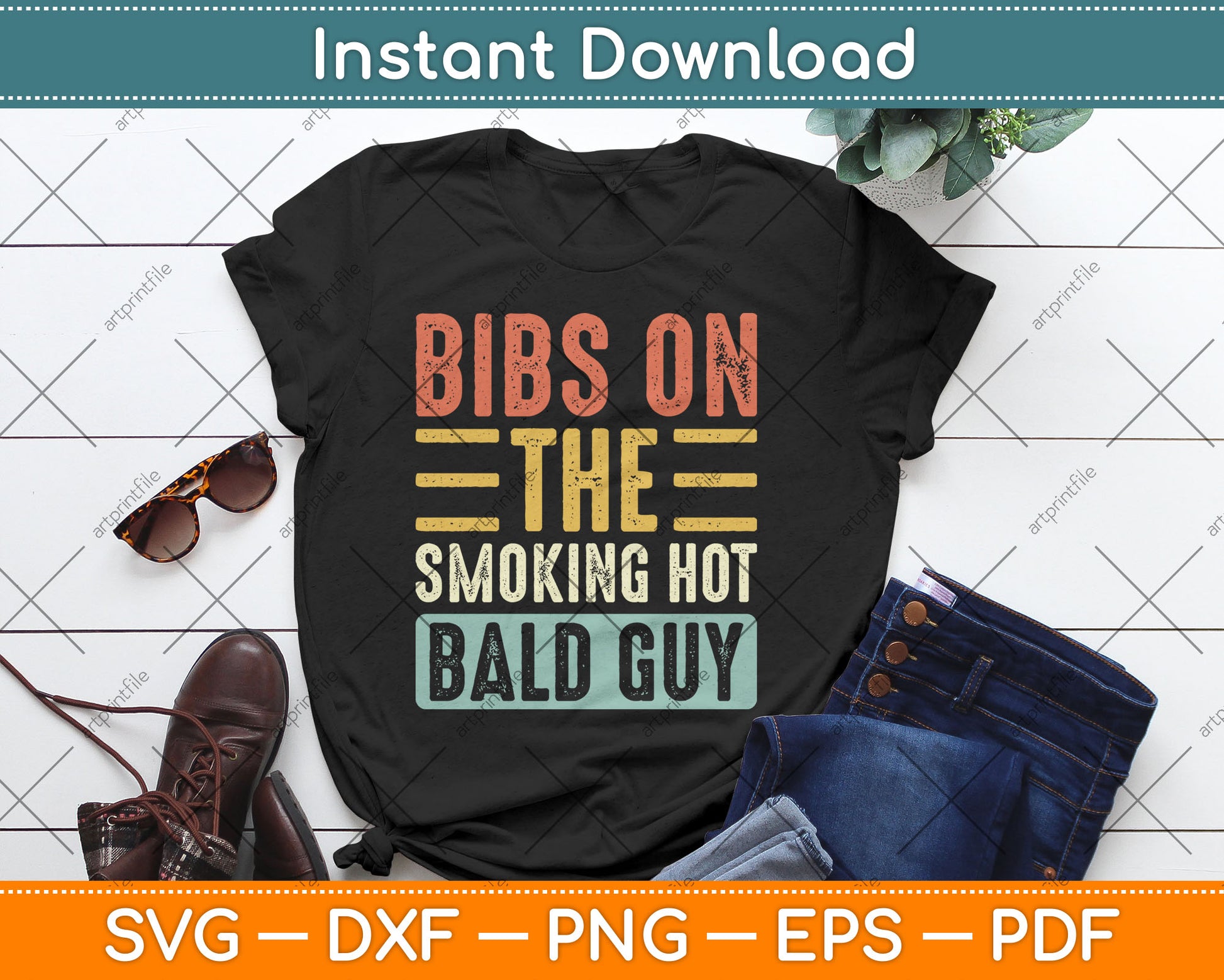 Dibs on The Smoking Hot Bald Guy Funny Wife Girlfriend Svg Digital Cutting File