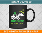 Digging St Patrick's Day Svg Digital Cutting File