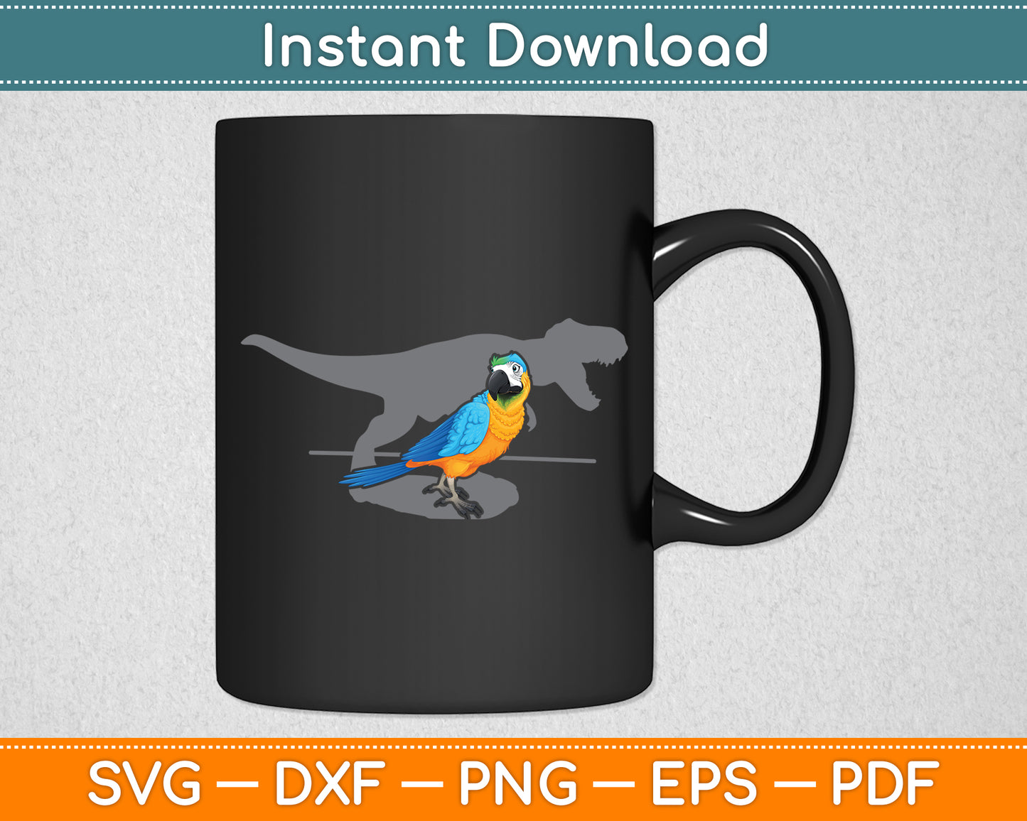 Dinosaur Bird T-rex Funny Svg Digital Cutting File