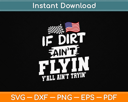 Dirt Track Racing Sprint Car Racing SVG Digital Cutting File