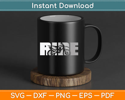 Dirt Bike Motocross SVG Digital Cutting File