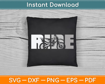 Dirt Bike Motocross SVG Digital Cutting File