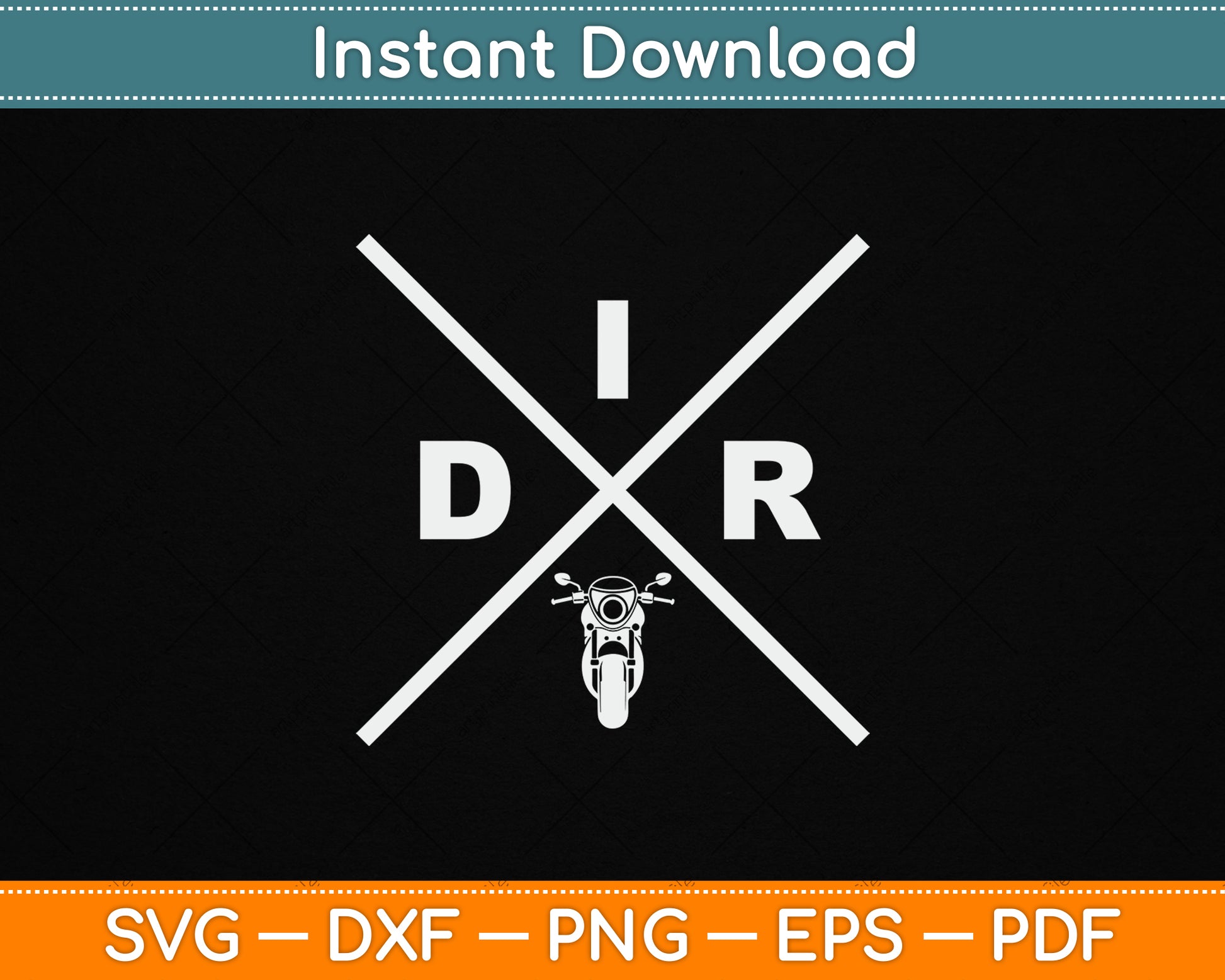 Dirt Bike Motocross SVG PNG Digital Cutting File