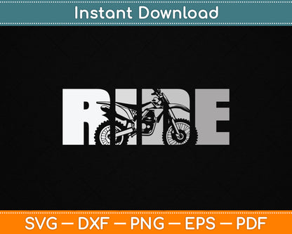 Dirt Bike Motocross SVG Digital Cutting File