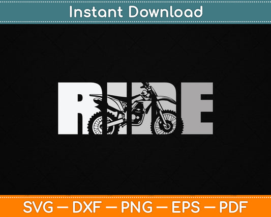 Dirt Bike Motocross SVG Digital Cutting File