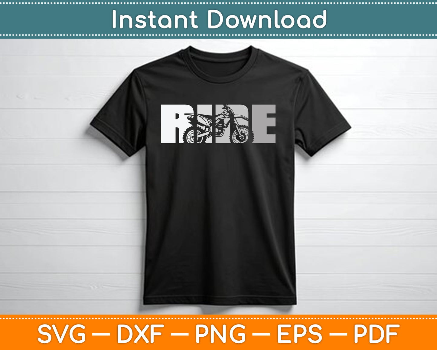 Dirt Bike Motocross SVG Digital Cutting File