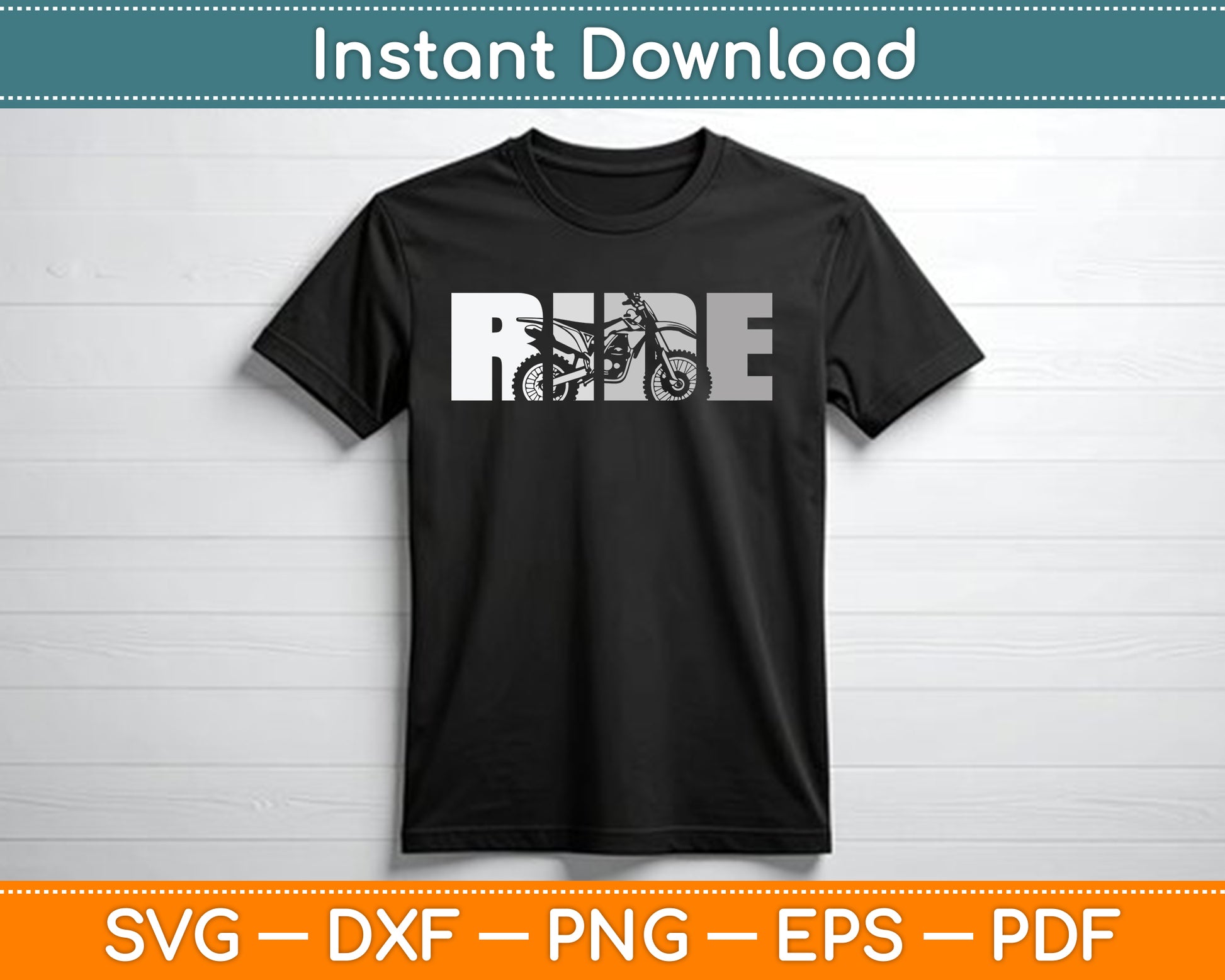 Dirt Bike Motocross SVG Digital Cutting File