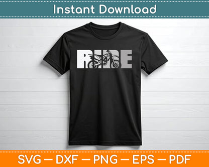 Dirt Bike Motocross SVG Digital Cutting File