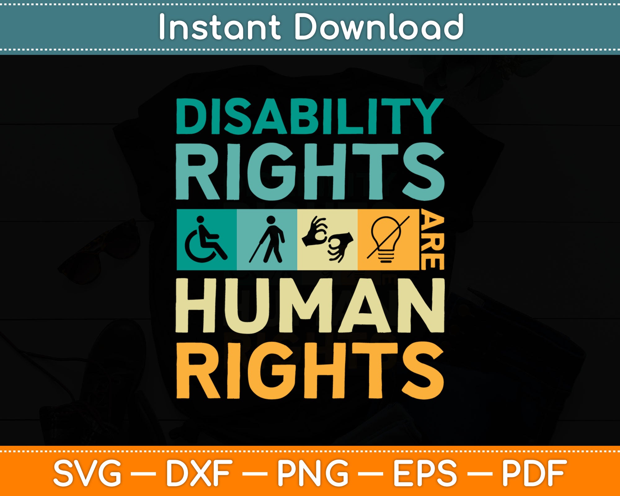 Disability Rights Are Human Rights Svg Digital Cutting File – artprintfile