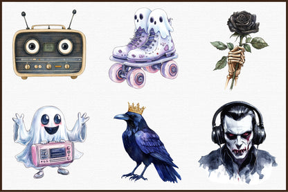 Disco Halloween Clipart 35 PNG