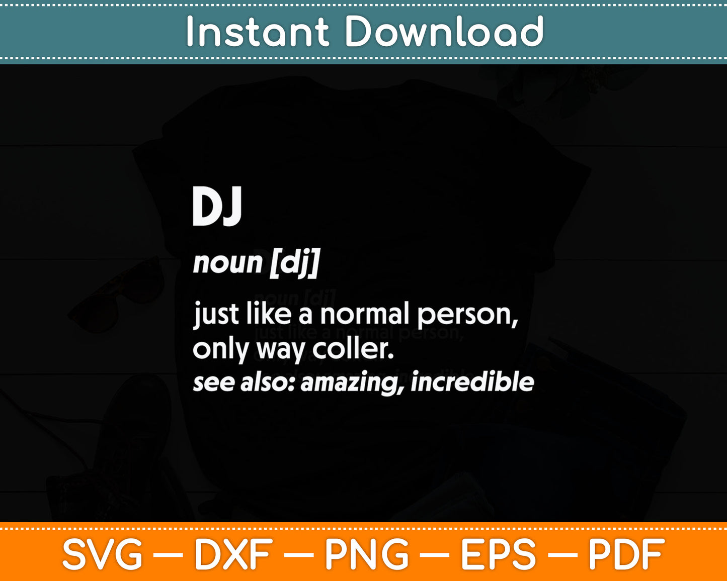 Dj Definition Svg Digital Cutting File