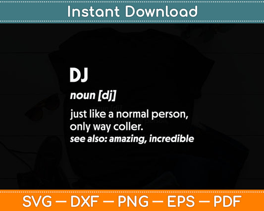 Dj Definition Svg Digital Cutting File