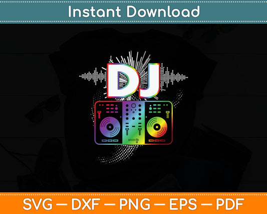 Dj Music Lover Music Player Sound Cool Funny Svg Digital Cutting File