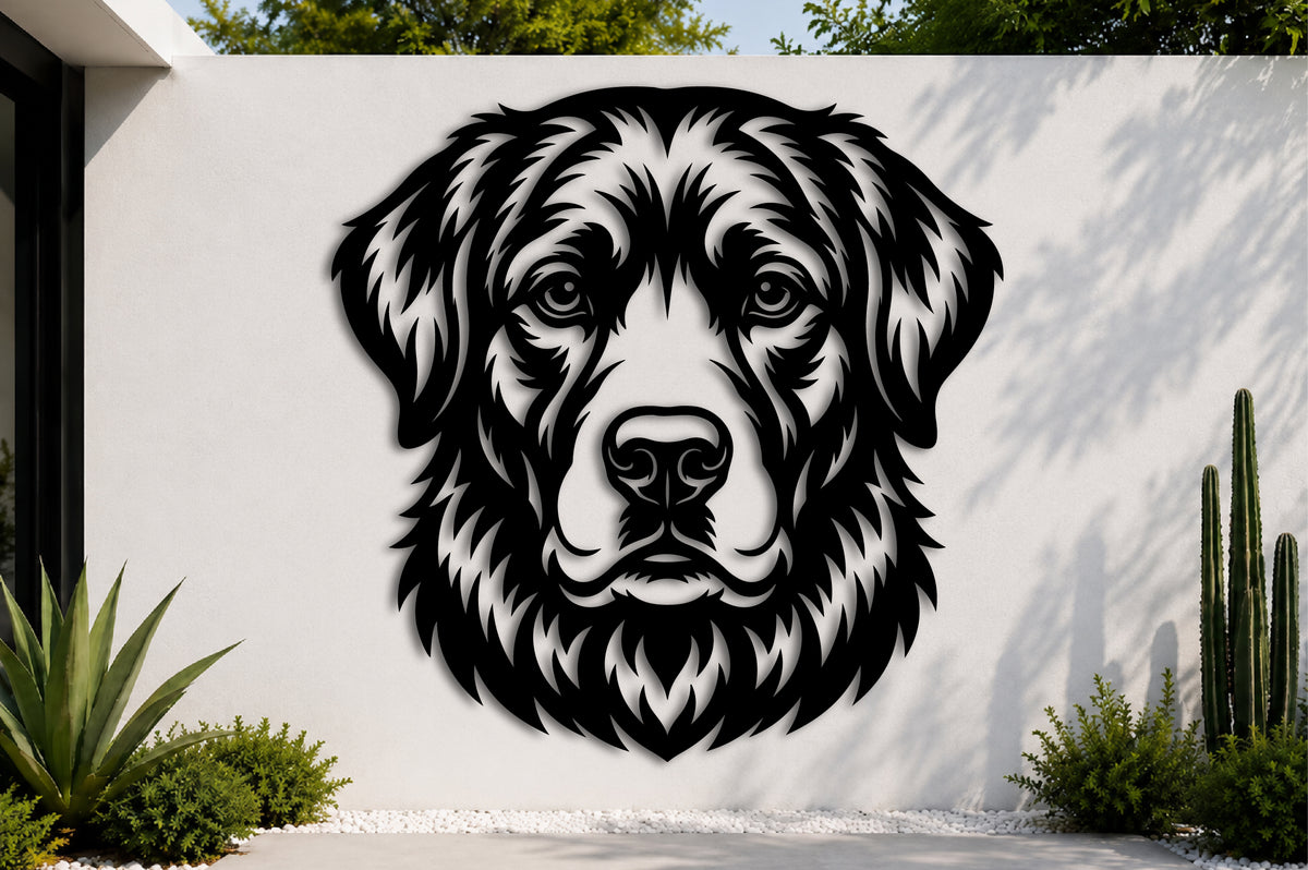 Dog Face Laser Cut SVG Design
