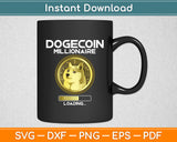 Dogecoin Millionaire Loading Crypto Cryptocurrency Funny Svg Digital Cutting File