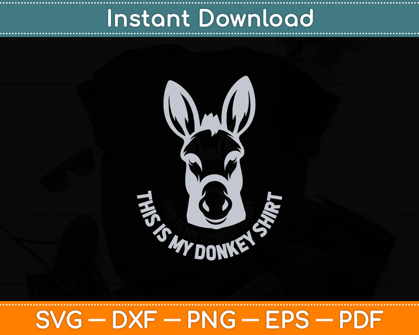 Donkey Funny Saying Cute Mule Farm Animal Svg Digital Cutting File