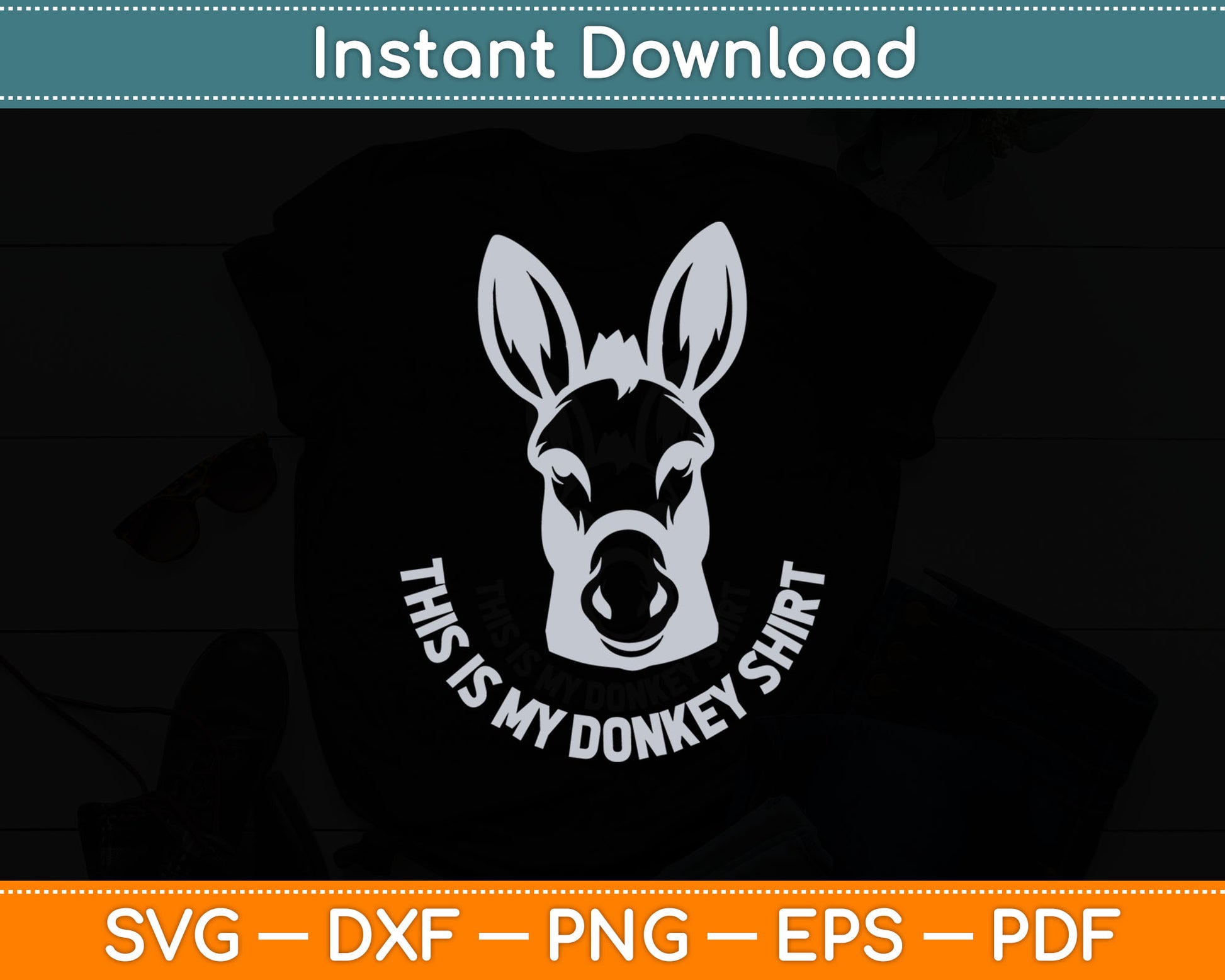Donkey Funny Saying Cute Mule Farm Animal Svg Digital Cutting File