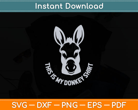 Donkey Funny Saying Cute Mule Farm Animal Svg Digital Cutting File